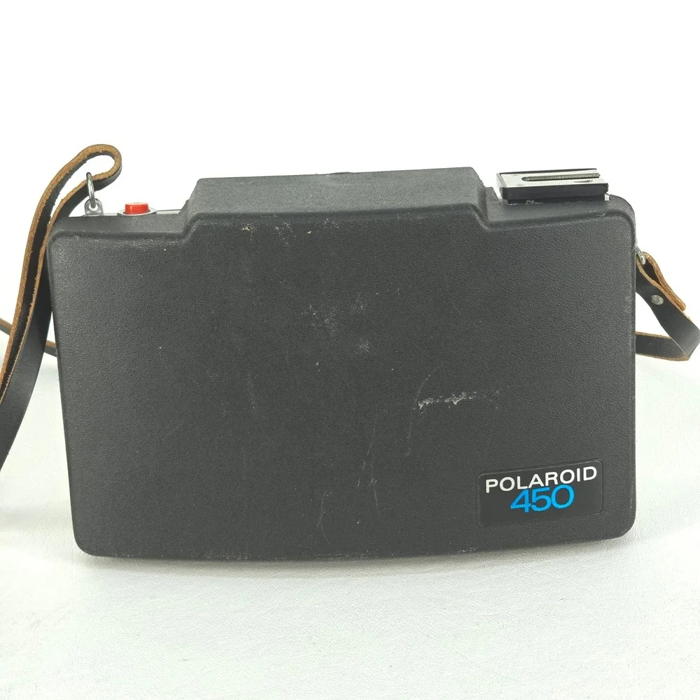 Polaroid Automatic Land Camera 450 Manuals Flash‎ Guide Timer Case VTG Untested